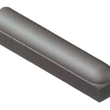 Stootband met voet 18x20x100 1 x rond grijs