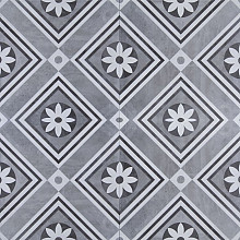 GeoCeramica® 60x60x4 Concreet Flower decor #