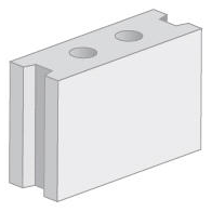 Solid Blox grindbeton 29x10x19 cm (lxbxh)