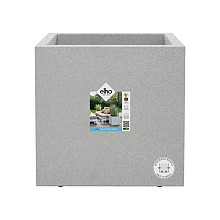 Elho vivo next vierkant 40 living concrete (lxbxh) 39x40x38 cm + wielen