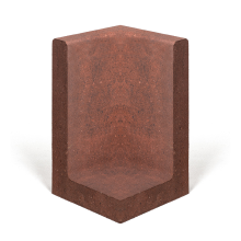L Hoekelement 30x30x40 Roestbruin