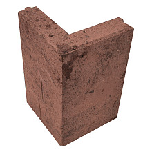 Opsluitband Hoekstuk 7x40x25 Roestbruin