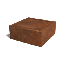 Cortenstaal watertafel 100x100x40-Exclusief LED-verlichting