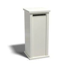 Gepoedercoat staal brievenbus Type S-RAL9010 (wit)