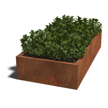 Cortenstaal gelaste plantenbak Rechthoek 200x100x40-zonder bodemplaat