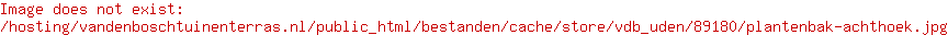Plantenbak achthoek