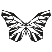 Metalen wanddecoratie Butterfly 2.0-Large