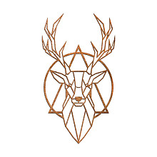 Cortenstaal wanddecoratie Deer 2.0-Small