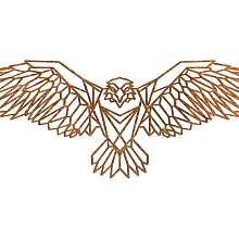 Cortenstaal wanddecoratie Eagle-Large