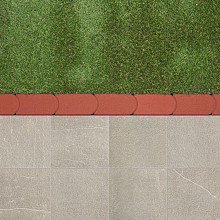Graskantsteen Rood 22x12x4,5