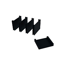 Aluminium sight afstandhouder Zwart 9005 20mm (per 50 st)