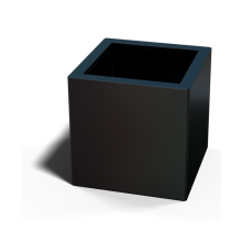 Gepoedercoat staal plantenbak Vierkant 30x30 hoogte=40cmkleur=RAL7016  opties=bodemplaat + (8) voeten