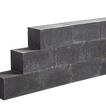 Lineablock Black 15x15x30 cm