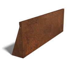 Cortenstaal keerwand recht 150cm (hoogte 50cm)