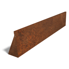 Cortenstaal keerwand recht 200cm (hoogte 40cm)