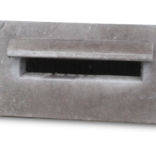 brievenbusplaat 24x43x4,5 grijs (inmetselgleuf)