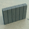Palissade band vierkant 8x35x50 zwart