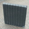 Palissade band rond 8x50x50 zwart