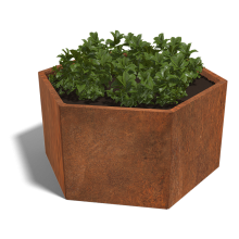 Cortenstaal plantenbak Zeshoek 70 hoogte=70cm