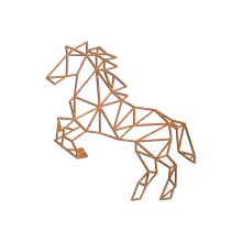 Cortenstaal wanddecoratie Horse-Large