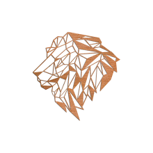 Cortenstaal wanddecoratie Lion 2.0-Large