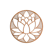 Cortenstaal wanddecoratie Lotus Flower-Large