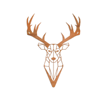 Cortenstaal wanddecoratie Reindeer-Large