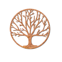 Cortenstaal wanddecoratie Tree-Large