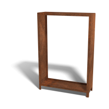 Cortenstaal houtopslag 180x120x40